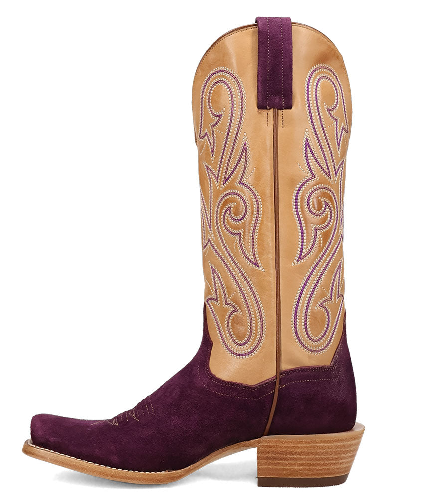Dan Post Women's Lanessa Suede Foot Western Leather Boot