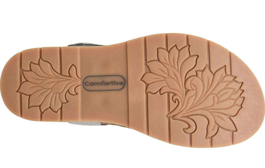 Comfortiva Women's Gwen Slip-Resistant Low Wedge Sandal