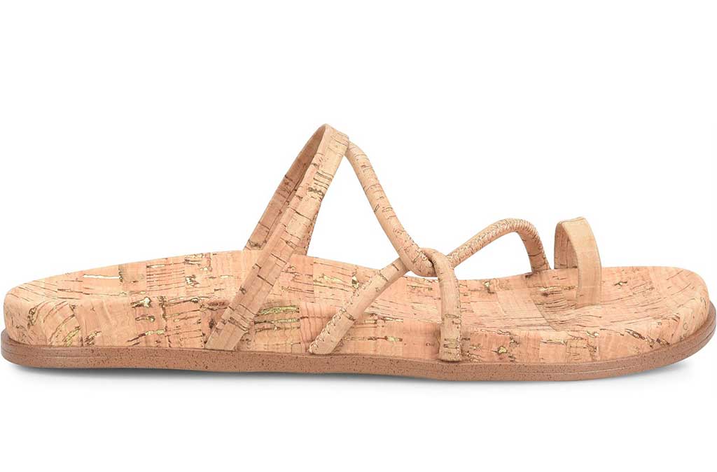 Korks Women's Audra Asymmetrical Strappy Slide Sandals