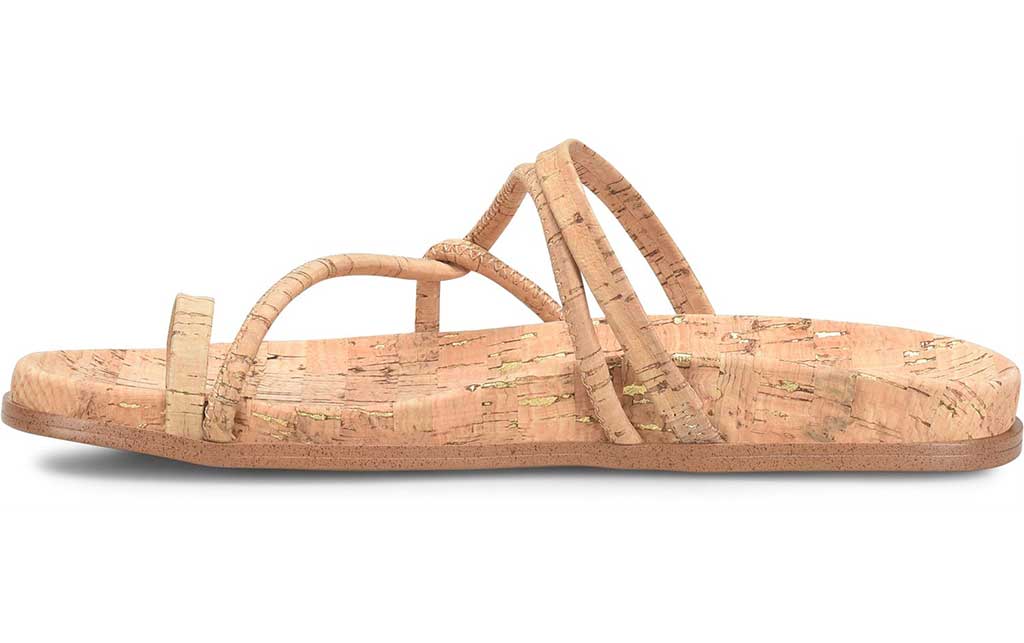Korks Women's Audra Asymmetrical Strappy Slide Sandals