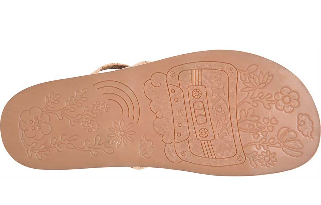 Korks Women's Audra Asymmetrical Strappy Slide Sandals