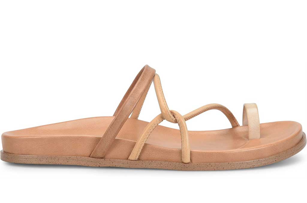 Korks Women's Audra Asymmetrical Strappy Slide Sandals