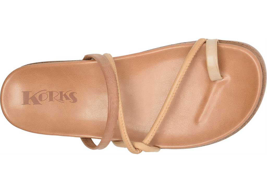Korks Women's Audra Asymmetrical Strappy Slide Sandals