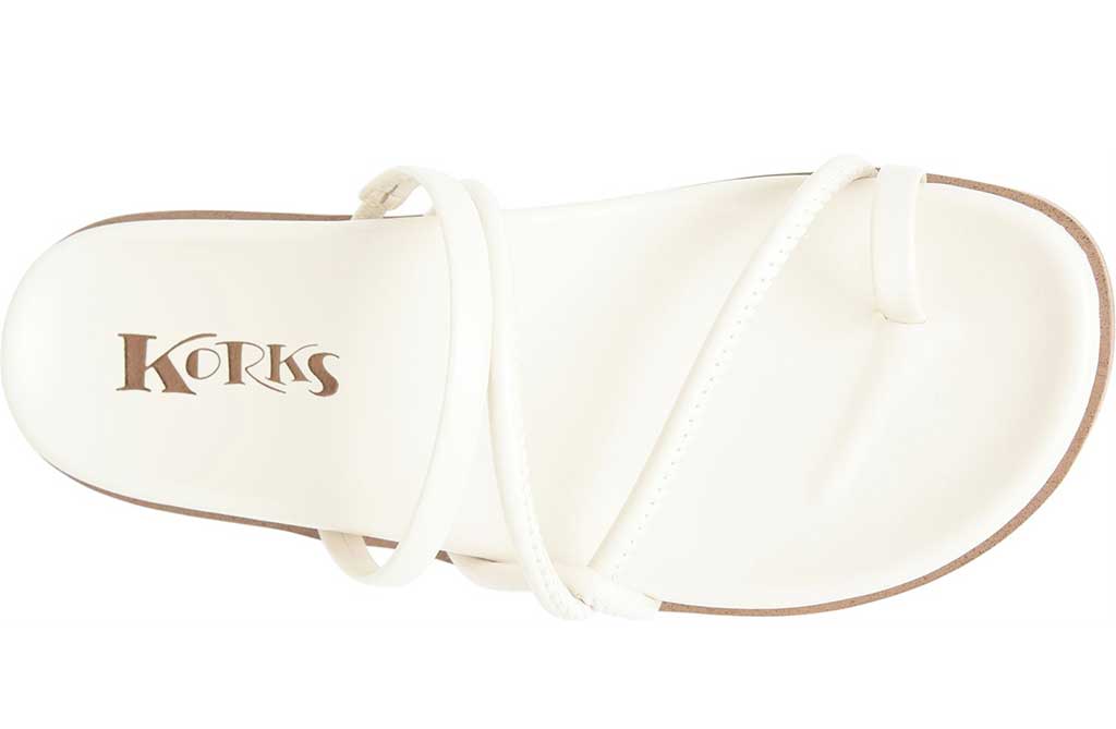 Korks Women's Audra Asymmetrical Strappy Slide Sandals