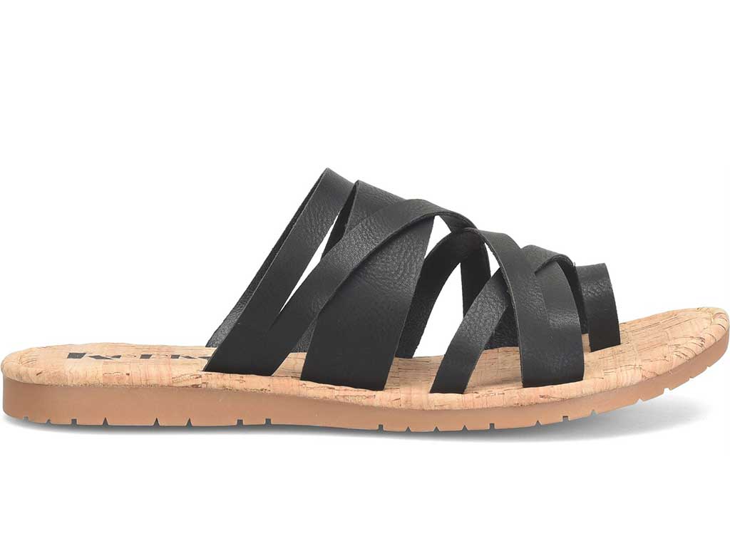 Korks Women's Clemons Strappy Toe Loop Slide Sandal