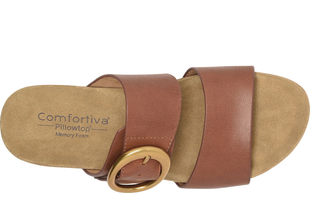 Comfortiva Women's Elizabeth Wedge Slide Sandal