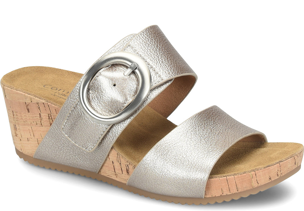 Comfortiva Women's Elizabeth Wedge Slide Sandal