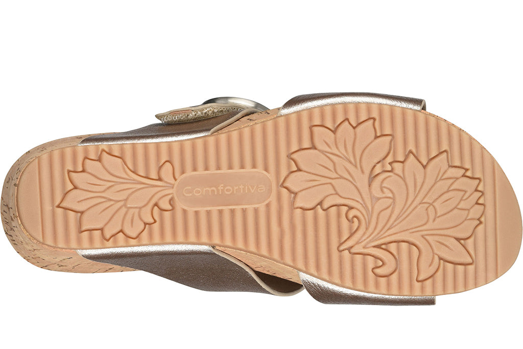 Comfortiva Women's Elizabeth Wedge Slide Sandal