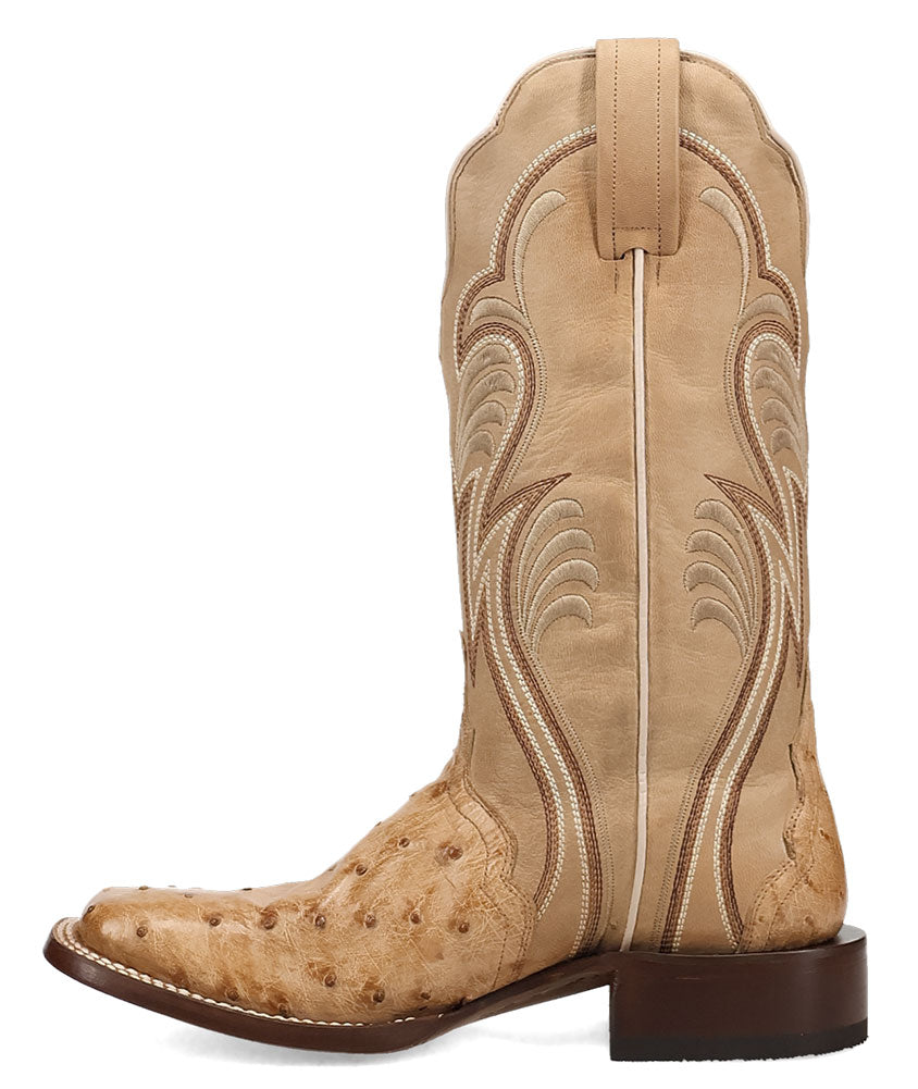 Dan Post Women's Reese Full Quill Ostrich Western Boot