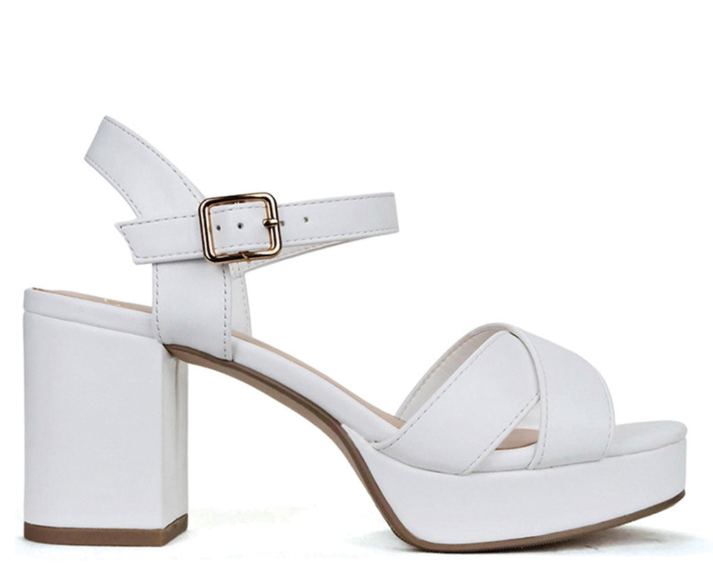 Soda Women's Manner Platform Sandals