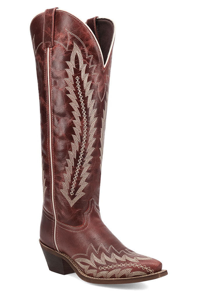 Laredo Women's Roxelle Wide Calf Leather Western Boot