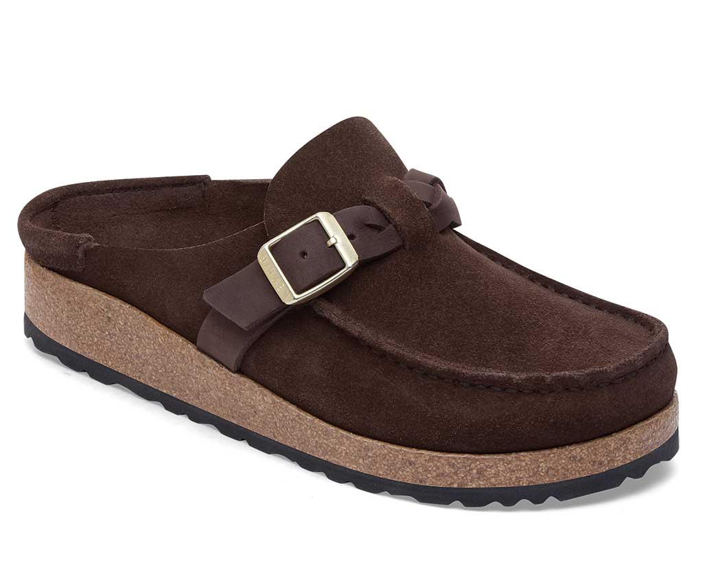 Birkenstock Women's Buckley Braided Moc Toe Suede Clog