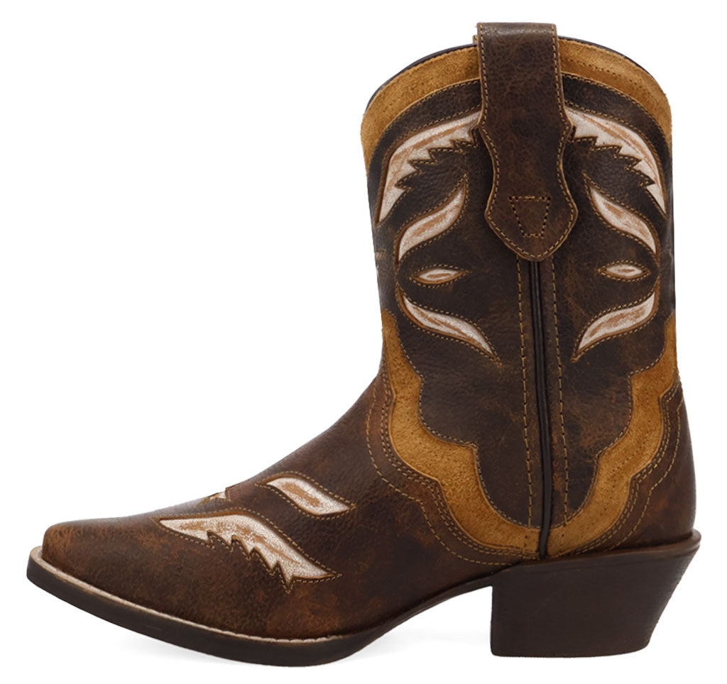 Laredo Women's Tinsley Short Distressed Leather Bootie