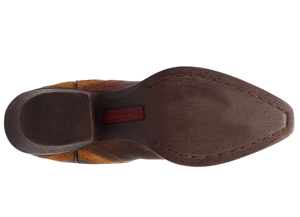 Laredo Women's Tinsley Short Distressed Leather Bootie