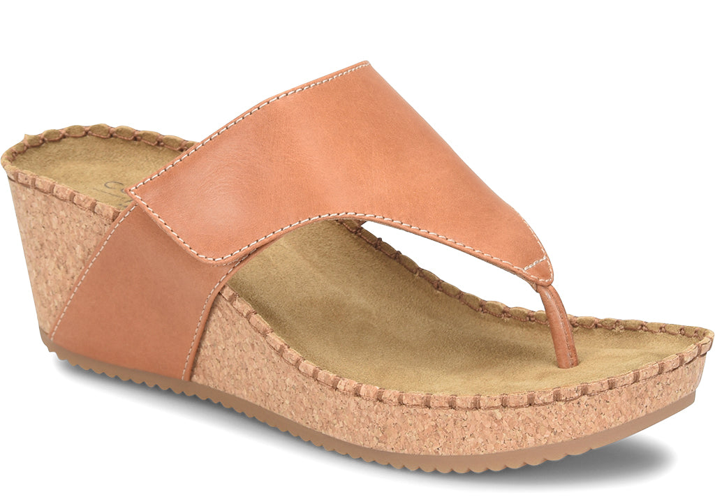 Comfortiva Women's Edwyn Wedge Thong Sandal