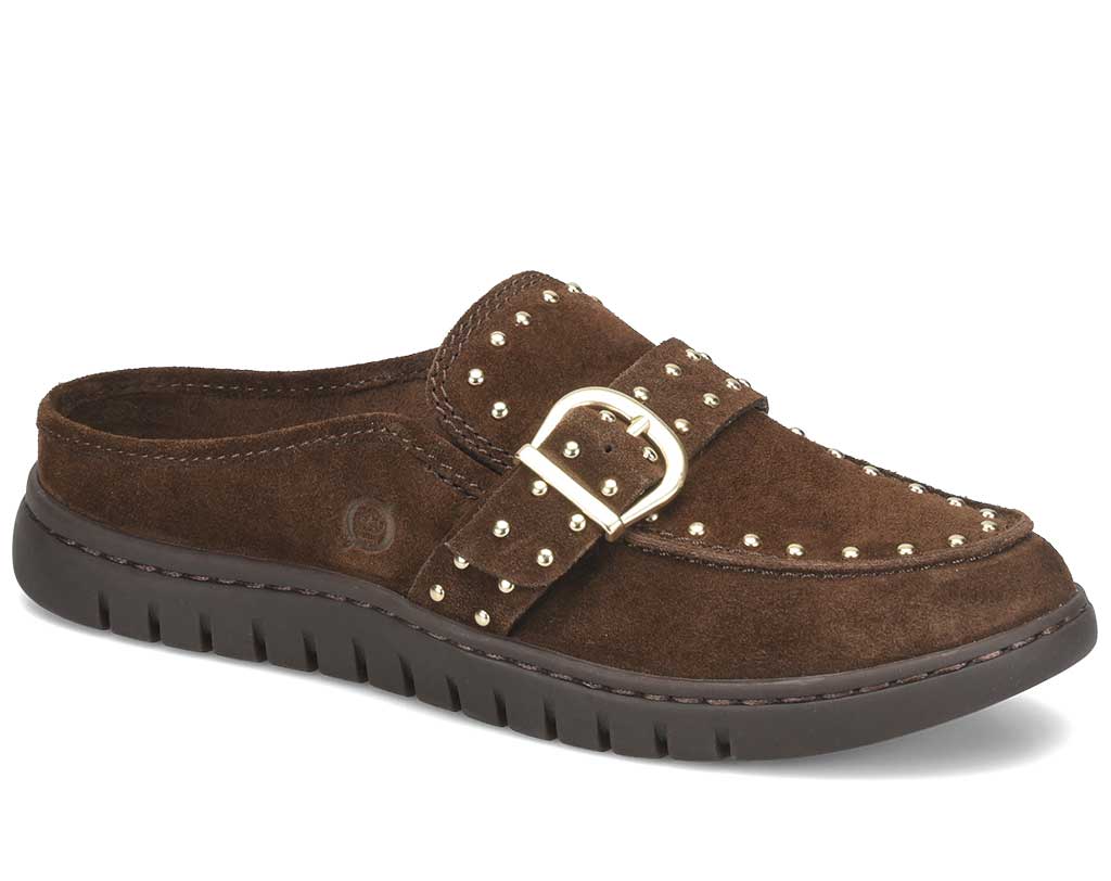 Born Women's Alora Stud Buckle Strap Mule