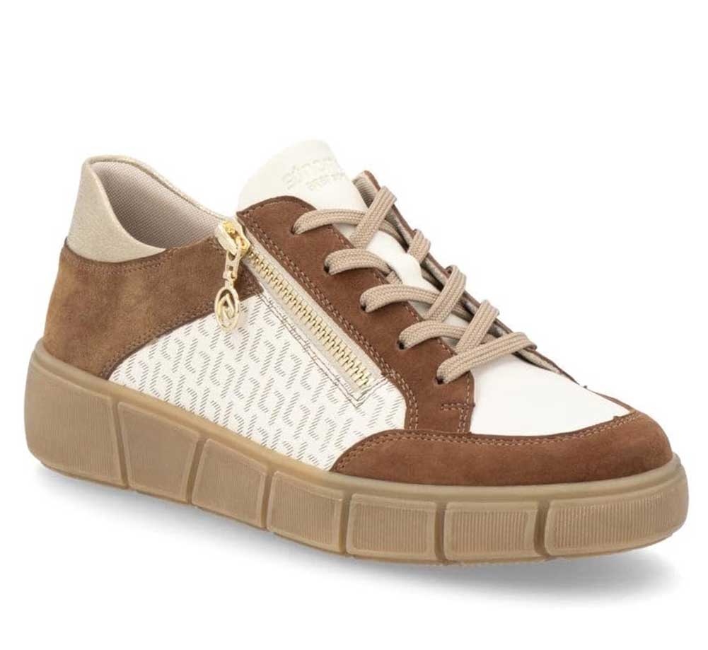Remonte Women's Gesa D1T00 Zip Sneakers