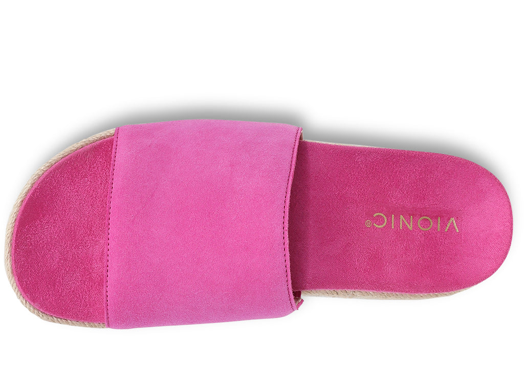 Vionic Women's Yasmina Platform Espadrille Slide Sandal