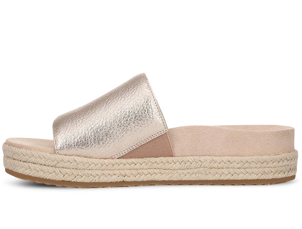 Vionic Women's Yasmina Platform Espadrille Slide Sandal