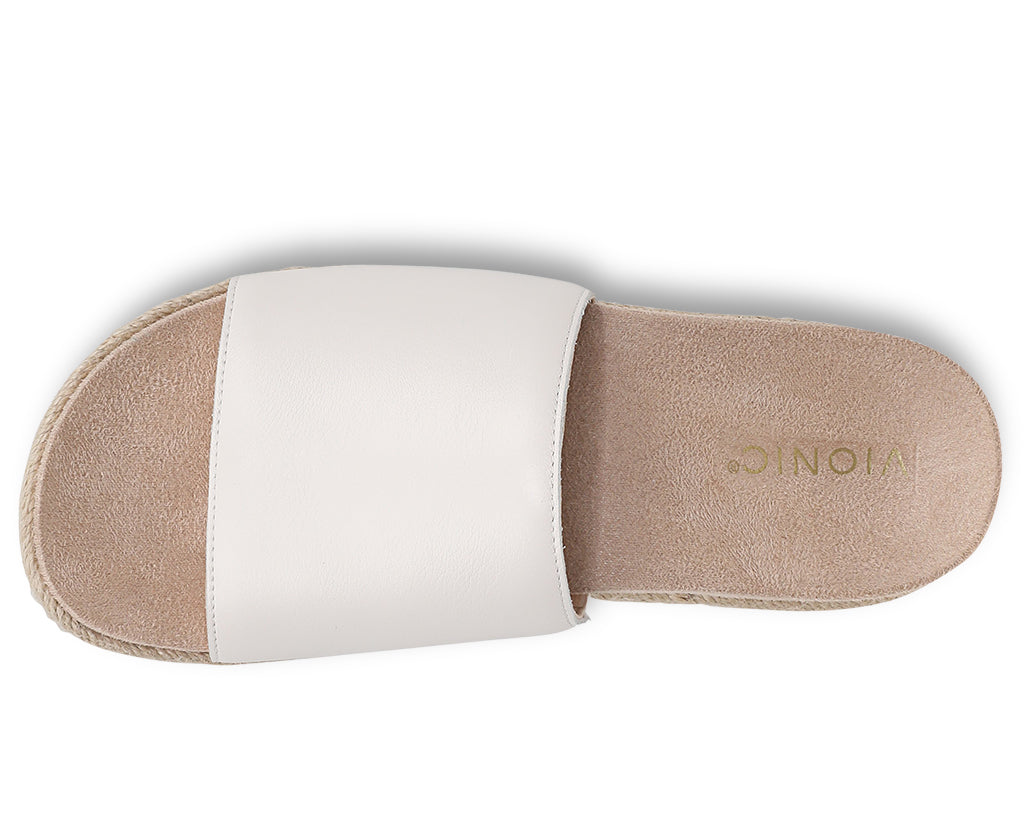 Vionic Women's Yasmina Platform Espadrille Slide Sandal