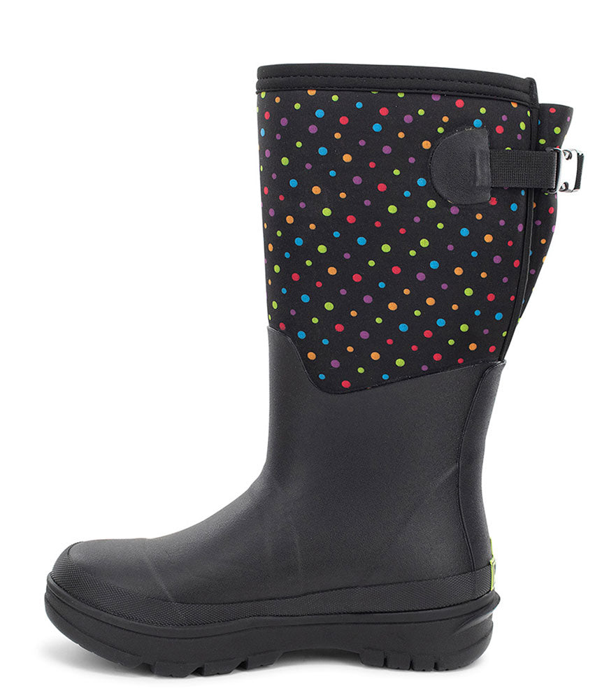 Western Chief Women's Ditsy Dot Wide Calf Cold Weather Boot