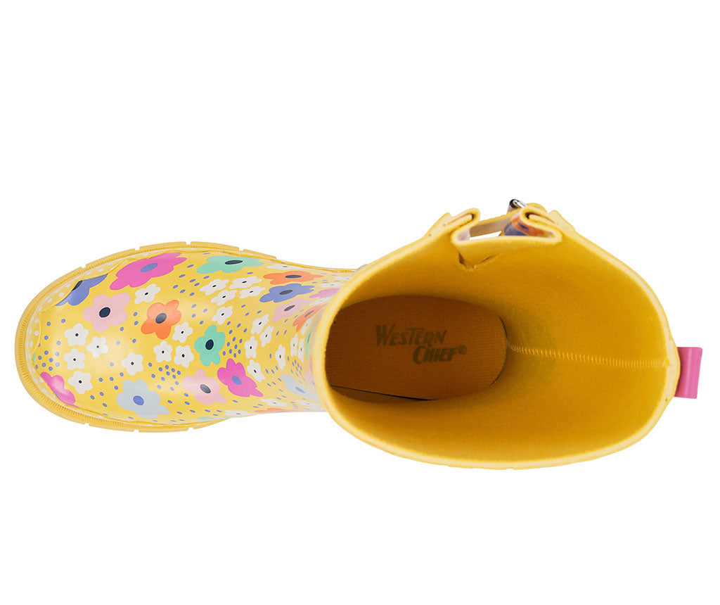 Western Chief Women's Daisy Delight Mid Rain Boot