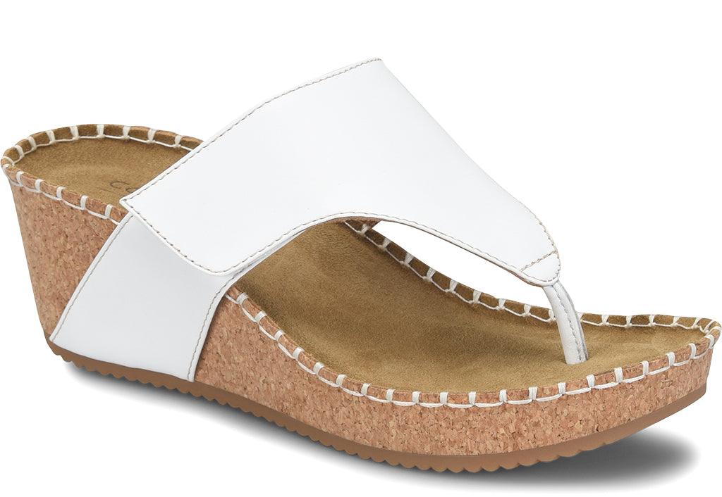 Comfortiva Women's Edwyn Wedge Thong Sandal
