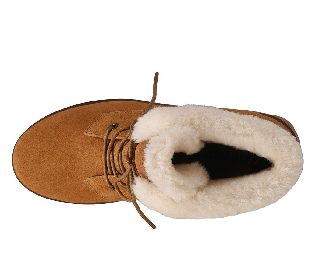 Mykos Women's Demi Lace-Up Wedge Boot