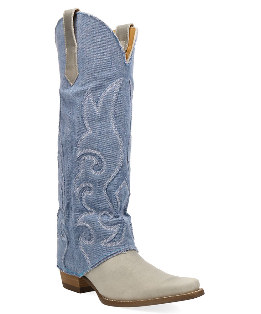 Dingo Women's Blue Jean Baby Knee High Leather Boot