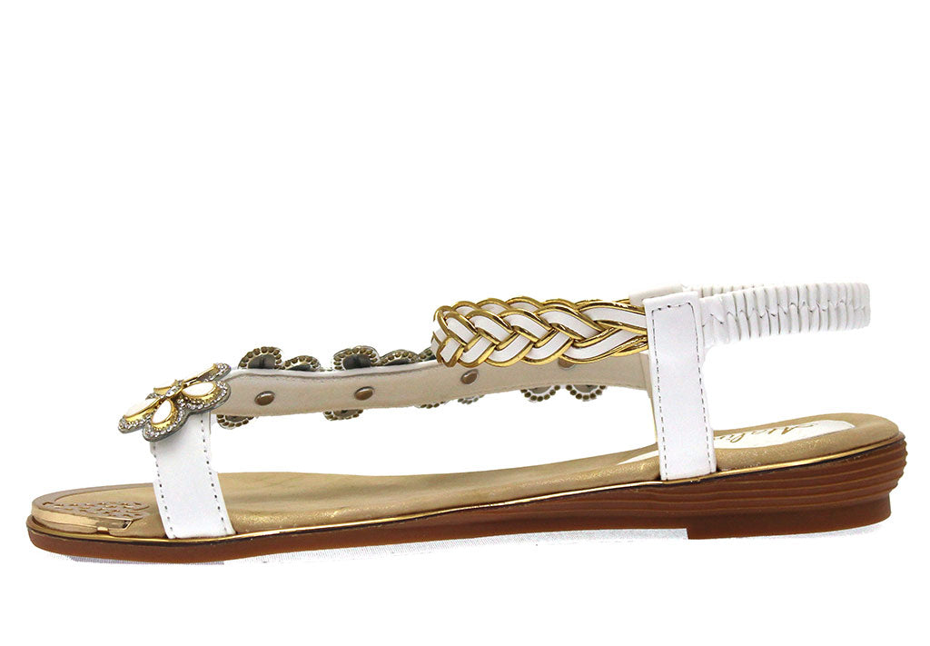 Atalina Women's Flower Flat Sandal