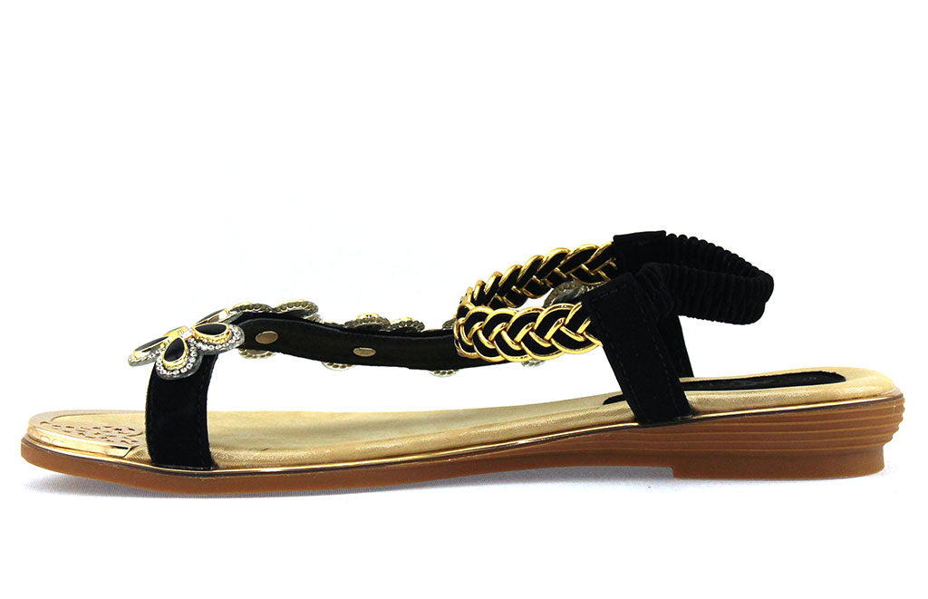 Atalina Women's Flower Flat Sandal