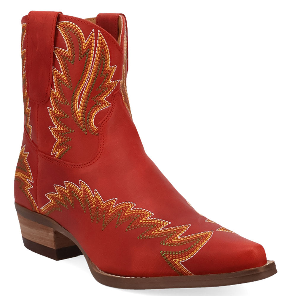 Dingo Women's Laurel Embroidered Leather Bootie
