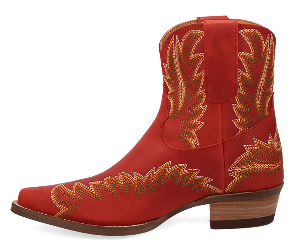 Dingo Women's Laurel Embroidered Leather Bootie