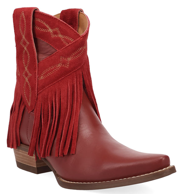 Dingo Women's Last Ride Fringe Leather Bootie