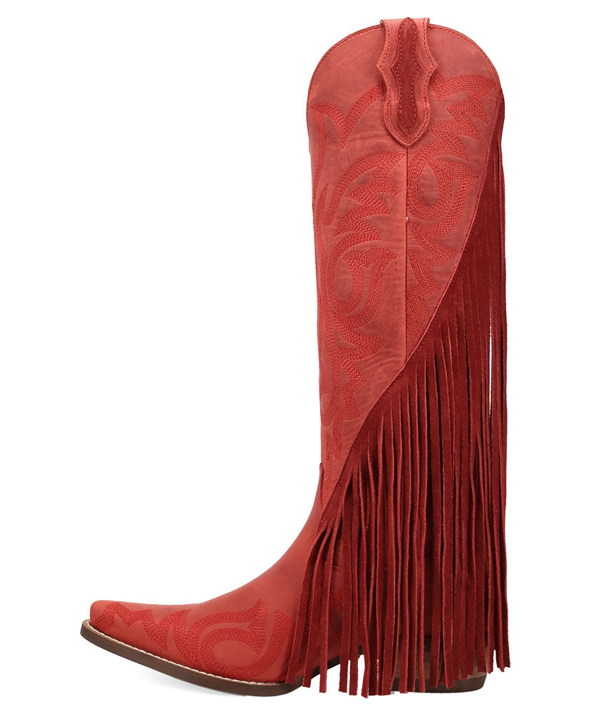 Dingo Women's Walk West Tall Fringe Leather Boot