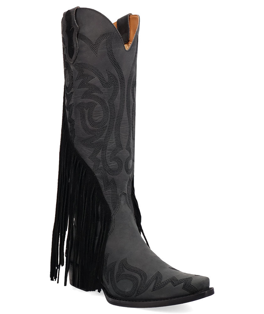Dingo Women's Walk West Tall Fringe Leather Boot