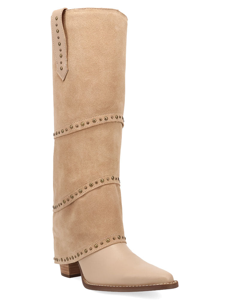 Dingo Women's Texani Knee High Tiered Cuff Suede Boot