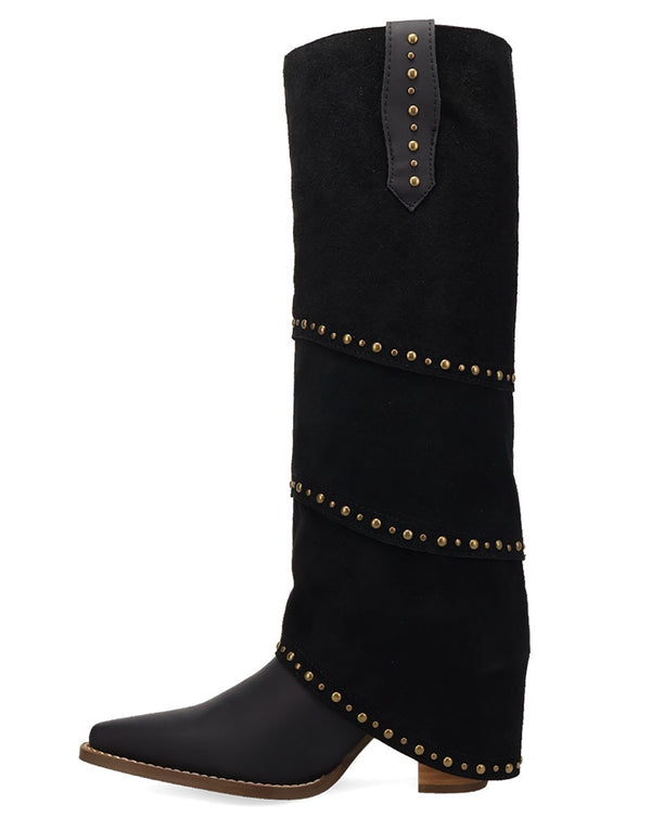 Dingo Women's Texani Knee High Tiered Cuff Suede Boot