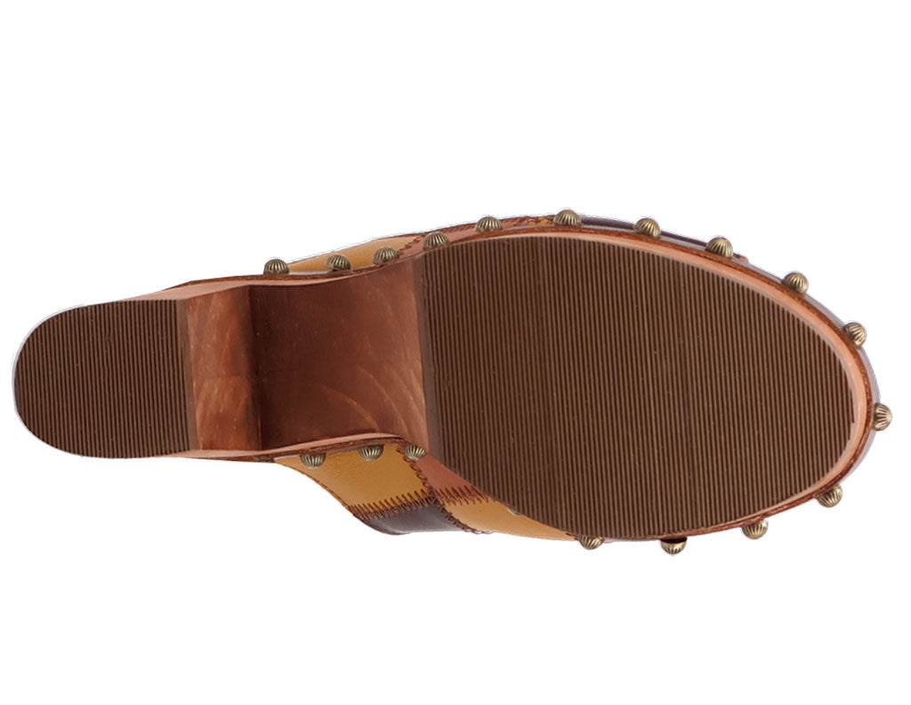 Dingo Women's Mosaic Wooden Sandal