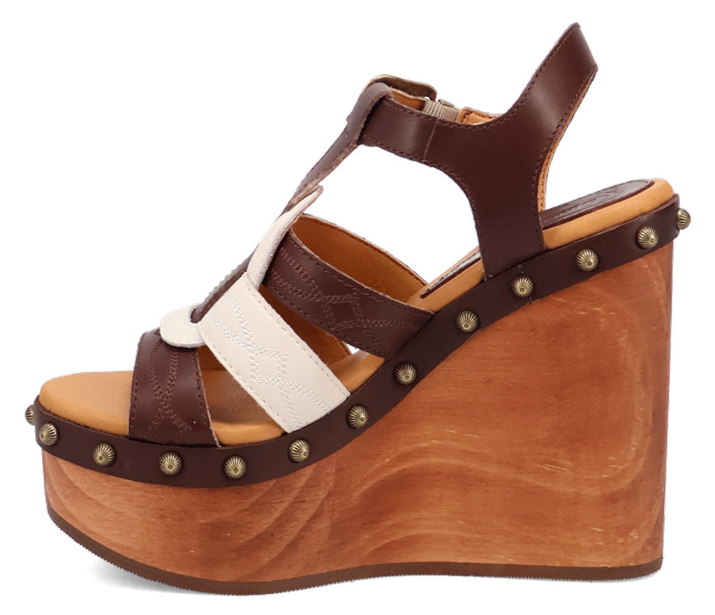 Dingo Women's Cosmo Wooden Wedge Sandal
