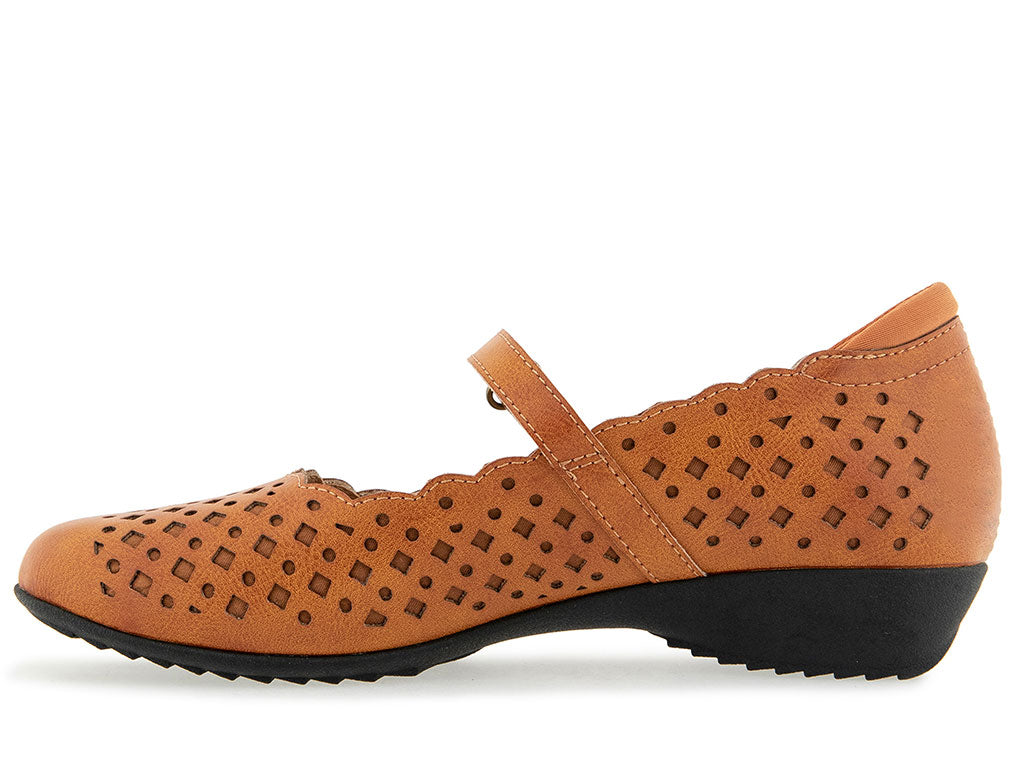 JBU by Jambu Women's Nancy Vegan Geometric Scalloped Mary Jane Flat Shoe