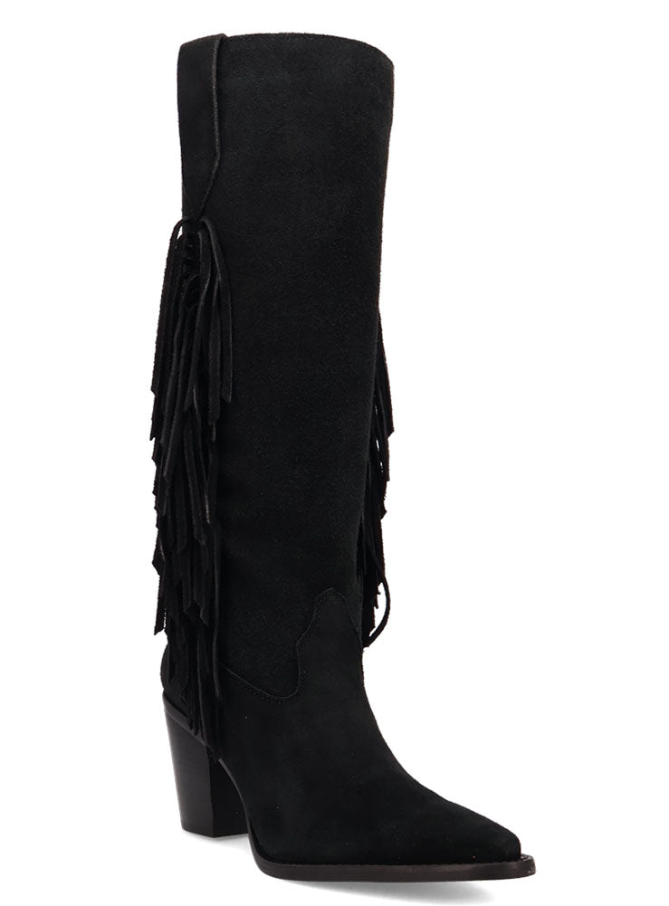 Dingo Women's Twister Fringe Leather Knee-High Boot