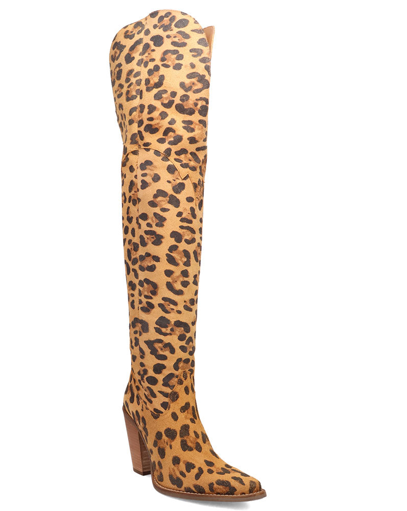 Dingo Women's Diva Leather Thigh-High Boot