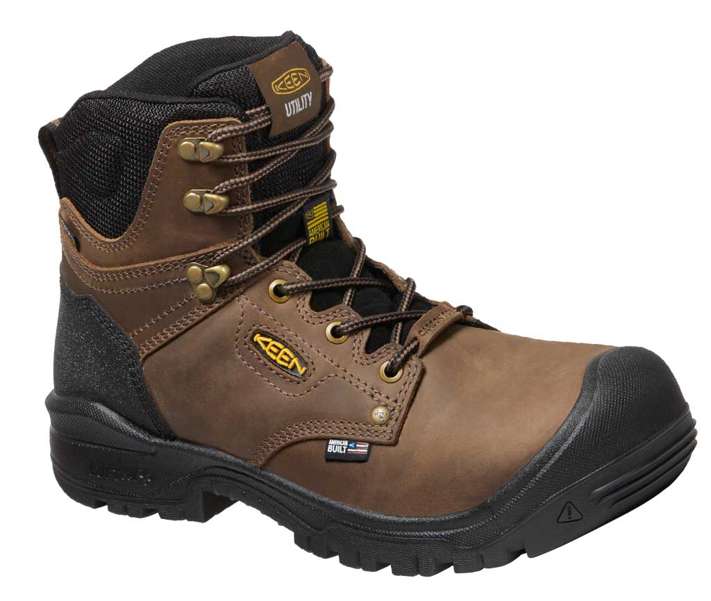 KEEN Utility Men's Independence 6 Inch WP Carbon Dark Earth Black