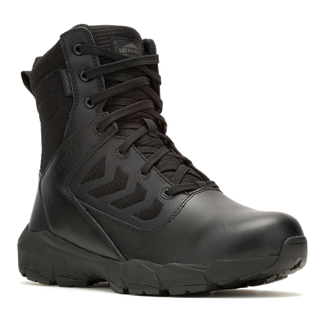 Work Merrell Men's Fullbench Tactical 8 Inch Zip Waterproof Boot