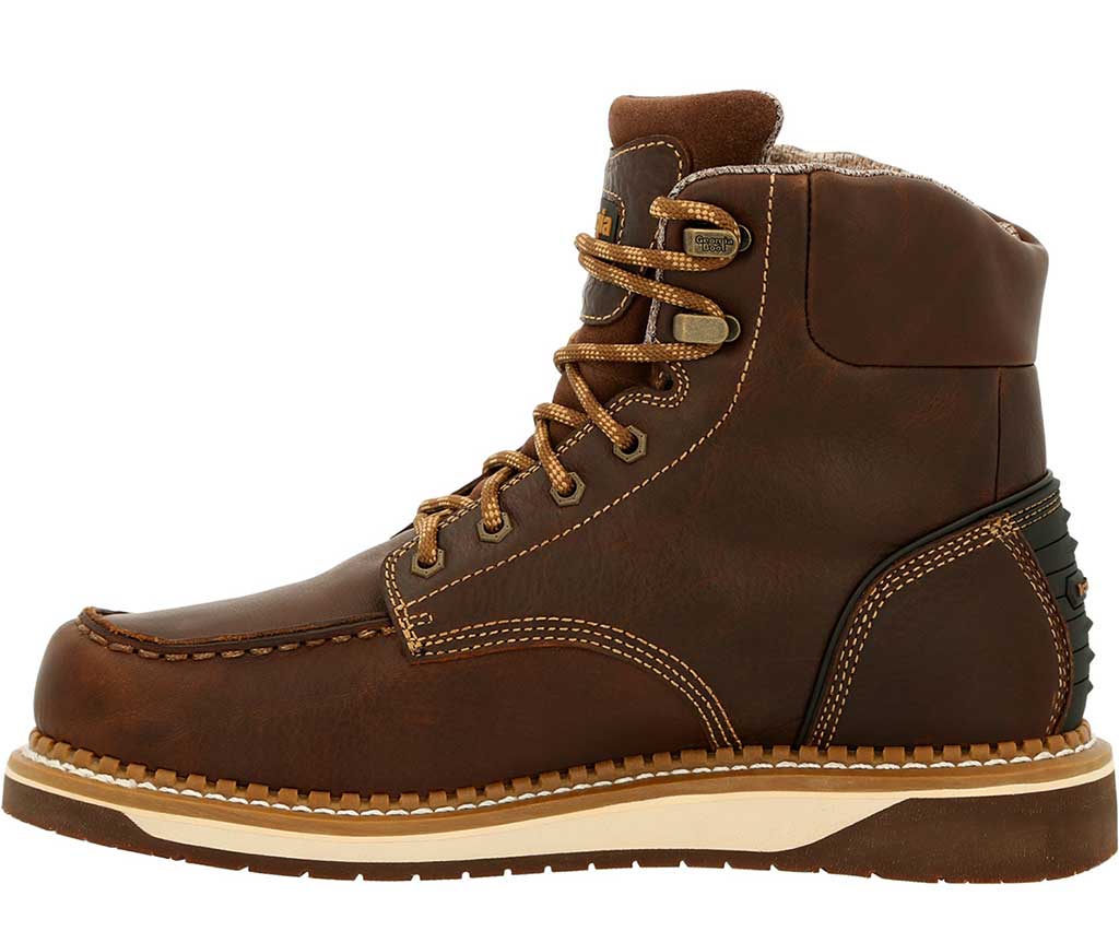 Georgia Boot Men's 6 Inch AMP LT Wedge WP Moc Toe