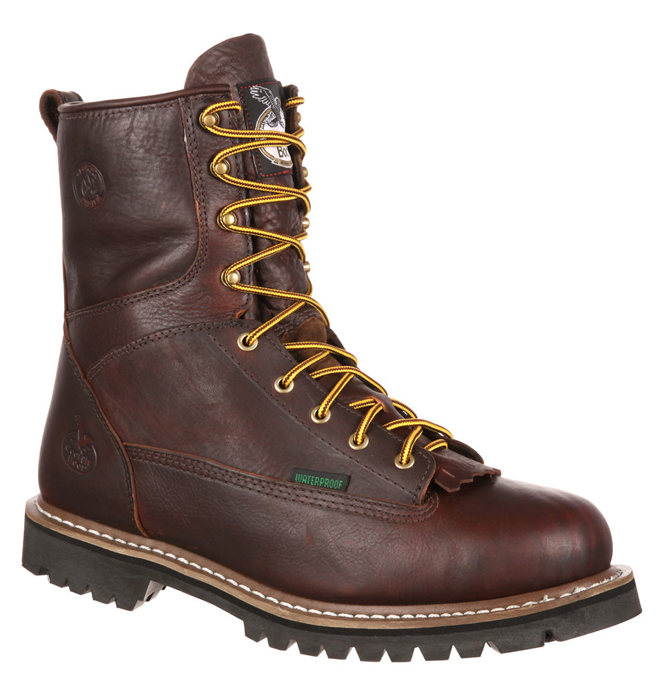 Georgia Boot Men's 8 Inch WP Lace-To-Toe