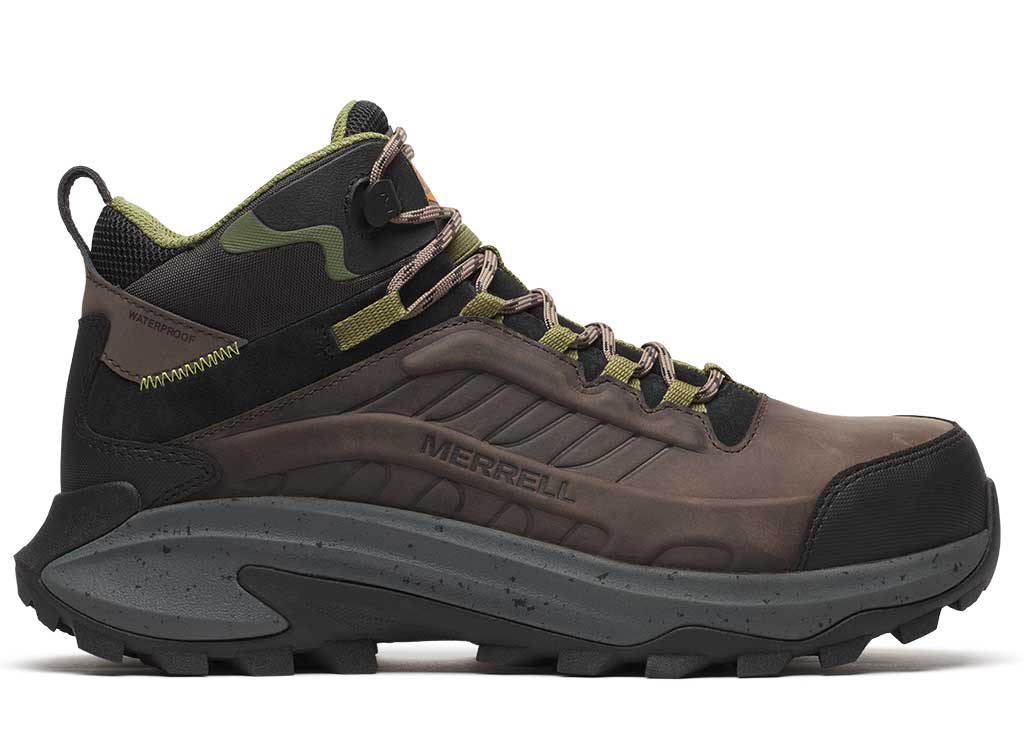Work Merrell Men's Moab Speed 2 Mid Waterproof Carbon Toe Boot
