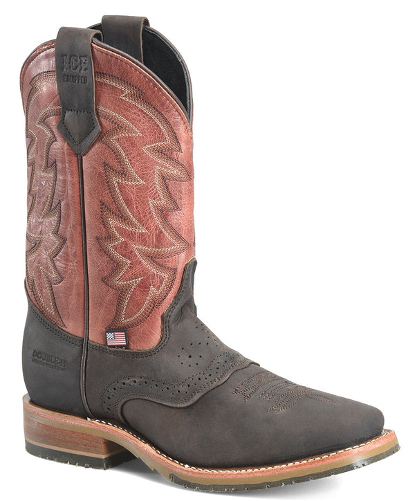 Double-H Boots Men's Young Steel Toe 11 Inch Union Built Work Boot