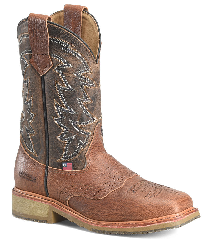 Double-H Boots Men's Branch Steel Toe 11 Inch Union Built Work Boot
